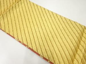 斜め縞模様織出しリバーシブル全通袋帯